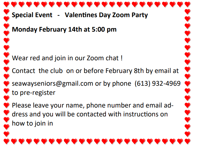 Valentines 2022 Zoom Party Invitation