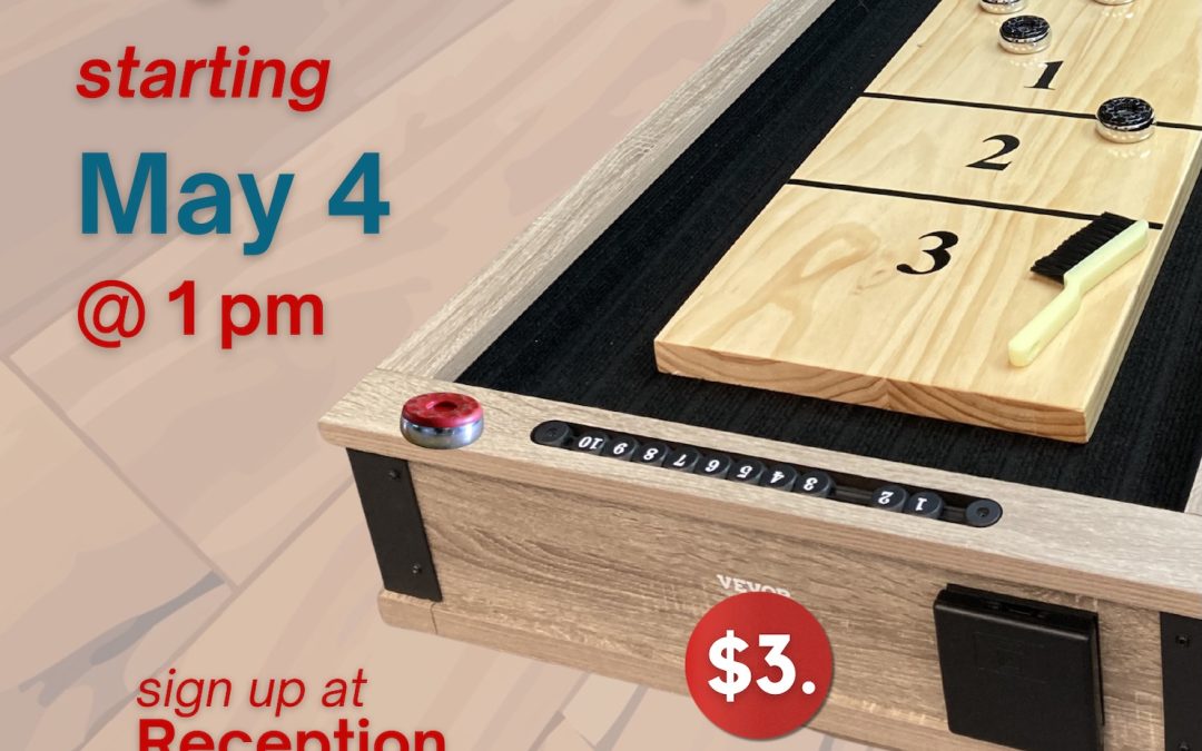 Shuffleboard Begins Mondays!
