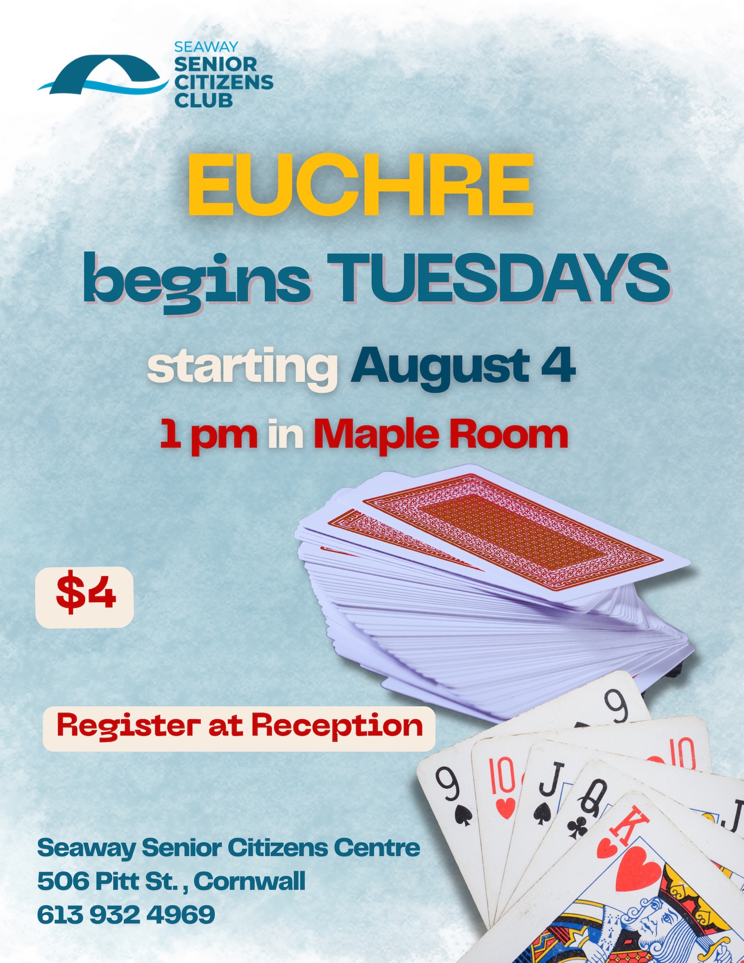 Euchre Begins TUESDAYS!